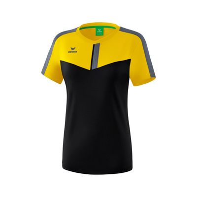 Squad T-shirt Dames | geel/zwart/slate grey | 1082016