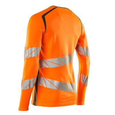 Foto van Mascot Accelerate Safe T-shirt, met lange mouwen | 19081-771 | 1433-hi-vis oranje/mosgroen