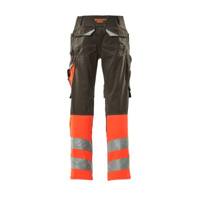 Foto van Mascot Leeds | 15679-860 | 018222-donkerantraciet/hi-vis rood