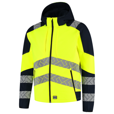 Softshell Capuchon High Vis Redefined | fluorgeel/donkermarine | 406109-17010 | TRICORP WORKWEAR