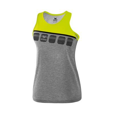5-C tanktop Dames | grey melange/lime pop/zwart | 1081929