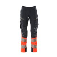 Mascot Accelerate Safe Broek met dijbeenzakken | 19379-510 | 10222-donkermarine/hi-vis rood