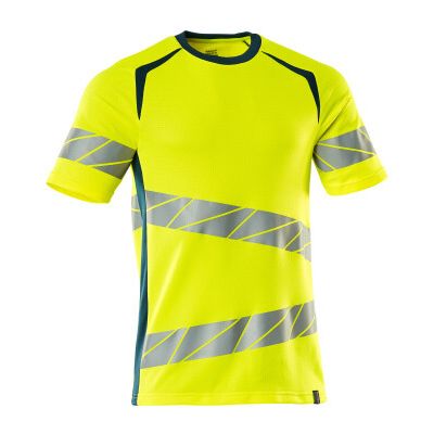 Foto van Mascot Accelerate Safe T-shirt | 19082-771 | 1744-hi-vis geel/donkerpetrol