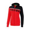 Afbeelding van 5-C trainingsjack met capuchon Dames | rood/zwart/wit | 1031911