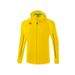 ERIMA LIGA STAR trainingsjack met capuchon Kinderen | geel/zwart | 1032332