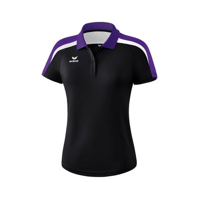 Liga 2.0 polo Dames | zwart/donker violet/wit | 1111840