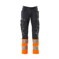 Mascot Accelerate Safe Broek met kniezakken | 19679-236 | 01014-donkermarine/hi-vis oranje