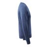 Afbeelding van Gebreide trui V-hals, met merinowol | 50635-989 | 041-blauw-melee