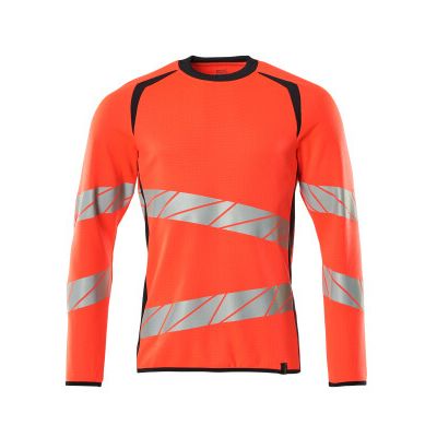 Mascot Accelerate Safe Sweatshirt | 19084-781 | 22210-hi-vis rood/donkermarine