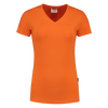Afbeelding van T-shirt V Hals Fitted Dames | oranje | 101008-98 | TRICORP WORKWEAR
