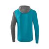 Afbeelding van 5-C sweatshirt met capuchon | oriental blue melange/grey melange/wit | 1071906