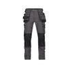 Afbeelding van Dassy Werkbroek met stretch, kniezakken, spijkerzakken MATRIX | 201070 | antracietgrijs/zwart