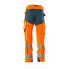 Afbeelding van Mascot Accelerate Safe Broek met kniezakken | 19079-511 | 1444-hi-vis oranje/donkerpetrol