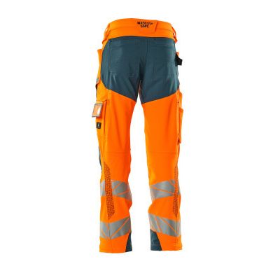 Foto van Mascot Accelerate Safe Broek met kniezakken | 19079-511 | 1444-hi-vis oranje/donkerpetrol