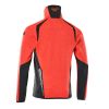 Afbeelding van Mascot Accelerate Safe Fleecetrui met rits | 19403-316 | 22210-hi-vis rood/donkermarine