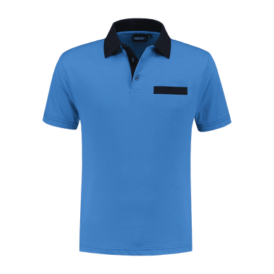Foto van Indushirt PS 200 Polo-shirt korenblauw-marine