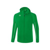 ERIMA LIGA STAR trainingsjack met capuchon Unisex | smaragd/wit | 1032328