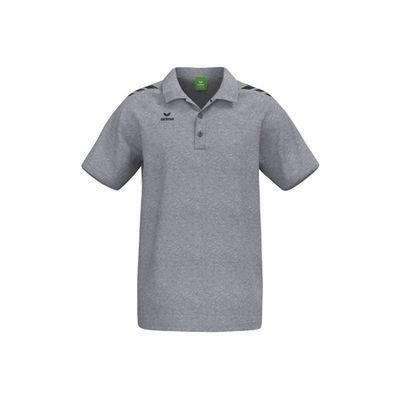 Erima CMPT 3 Wings poloshirt unisex, 2112558, grey melange/zwart
