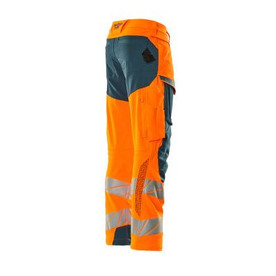 Foto van Mascot Accelerate Safe Broek met kniezakken | 19079-511 | 1444-hi-vis oranje/donkerpetrol