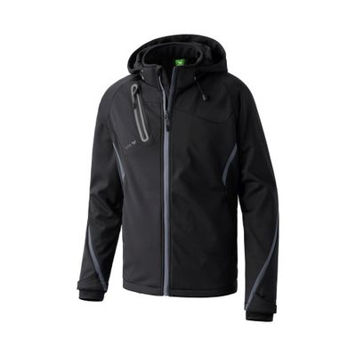 Foto van ERIMA Functioneel softshell jack Unisex | zwart/antraciet | 906201