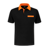 Afbeelding van Indushirt PS 200 Polo-shirt zwart-oranje