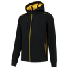 Afbeelding van Softshell Capuchon Accent | zwart/geel | 402705-0907 | TRICORP WORKWEAR