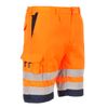 Afbeelding van PortWest Hi-Vis Polykatoen Shorts Oranje/Marine| E043