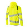 Afbeelding van Mascot Accelerate Safe Capuchontrui met rits | 19284-781 | 1744-hi-vis geel/donkerpetrol