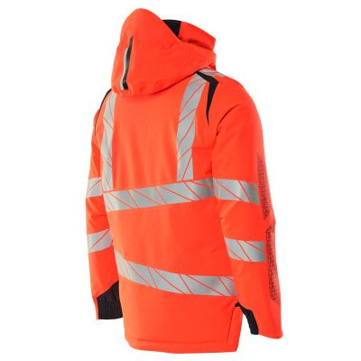 Foto van Mascot Accelerate Safe Winterjas | 19035-449 | 22210-hi-vis rood/donkermarine