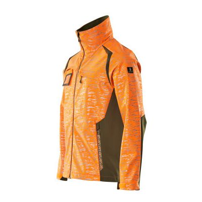 Foto van Mascot Accelerate Safe Softshell jas | 19202-291 | 1433-hi-vis oranje/mosgroen