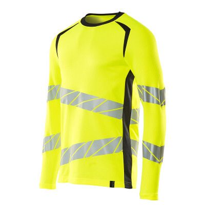 Foto van Mascot Accelerate Safe T-shirt, met lange mouwen | 19081-771 | 17010-hi-vis geel/donkermarine