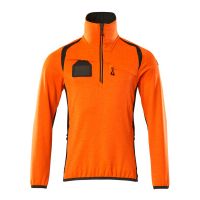 Mascot Accelerate Safe Fleecetrui met korte rits | 19303-316 | 1418-hi-vis oranje/donkerantraciet