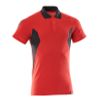 Afbeelding van Mascot 18383-961 Poloshirt signaal rood/zwart