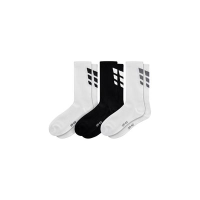 Erima Wings Socks 3-pack, wit/zwart, 2182503 Erima Wings Socks 3-pack, wit/zwart, 2182503