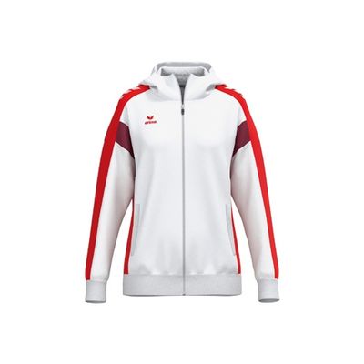 Erima Celebrate 125 trainingsjack met capuchon dames, 1032585, wit/rood
