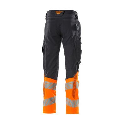 Foto van Mascot Accelerate Safe Broek met kniezakken | 19679-236 | 01014-donkermarine/hi-vis oranje