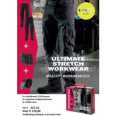 onderhoud kennisgeving Ongunstig Workwear Box: Actie Mascot 17179 Werkbroek zwart stretch online kopen |  Mascotshop