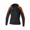 Afbeelding van ERIMA EVO STAR trainingsjack met capuchon Dames | zwart/oranje | 1032441