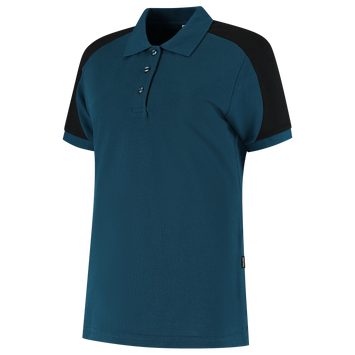 Foto van Poloshirt Bicolor Redefined Dames | petrol/zwart | 206108-9309 | TRICORP WORKWEAR