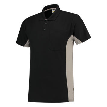 Foto van Poloshirt Bicolor Borstzak | zwart/grijs | 202002-09 | TRICORP WORKWEAR