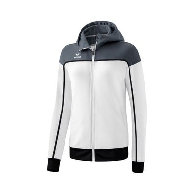 Foto van ERIMA CHANGE by erima trainingsjack met capuchon Dames | wit/slate grey/zwart | 1032316