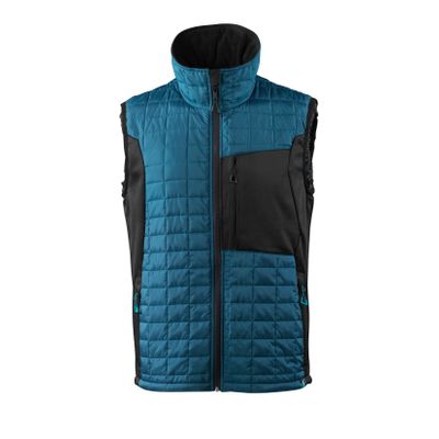 Thermovest met CLIMascot | 17165-318 | 04409-donkerpetrol/zwart Thermovest met CLIMascot | 17165-318 | 04409-donkerpetrol/zwart