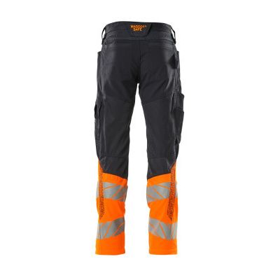 Foto van Mascot Accelerate Safe Broek met kniezakken | 19679-236 | 01014-donkermarine/hi-vis oranje