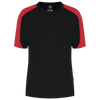 Afbeelding van T-shirt Bicolor Redefined Dames | zwart/helderrood | 106109-09202 | TRICORP WORKWEAR