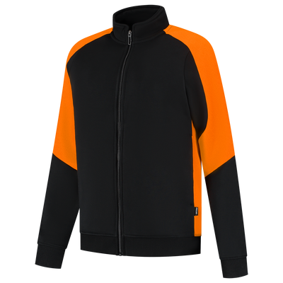 Foto van Sweatvest Bicolor Redefined Dames | zwart/oranje | 306122-0998 | TRICORP WORKWEAR