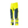 Afbeelding van Mascot Accelerate Safe Broek met kniezakken | 19079-511 | 1744-hi-vis geel/donkerpetrol