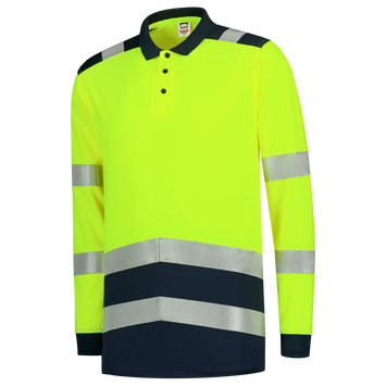 Poloshirt High Vis Bicolor Lange Mouw | fluorgeel/donkermarine | 203008-17010 | TRICORP SAFETY Foto van Poloshirt High Vis Bicolor Lange Mouw | fluorgeel/donkermarine | 203008-17010 | TRICORP SAFETY