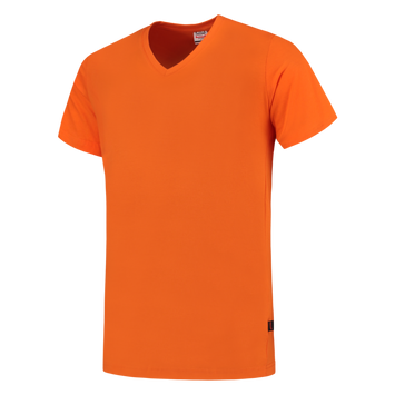 Foto van T-shirt V Hals Fitted | oranje | 101005-98 | TRICORP WORKWEAR
