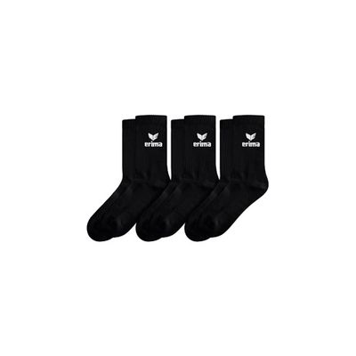 Erima sportsokken 3-pack, zwart, 2182504 Erima sportsokken 3-pack, zwart, 2182504