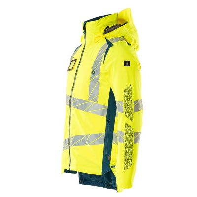 Foto van Mascot Accelerate Safe Winterjas | 19035-449 | 1744-hi-vis geel/donkerpetrol